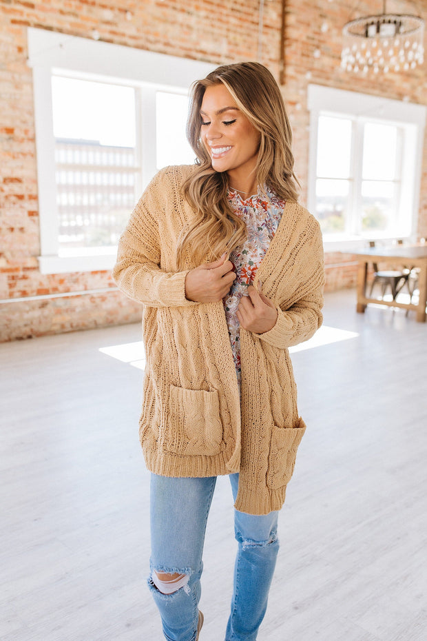 Rylie Cable Knit Cardigan
