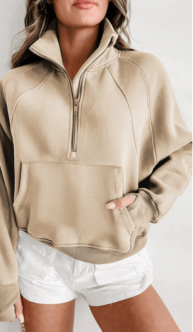 SALE - Alexa Ribbed Thumbhole Sweatshirt | S-2XL