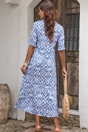 SALE - Andie Geometric Maxi Dress | Size Medium