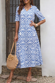 SALE - Andie Geometric Maxi Dress | Size Medium