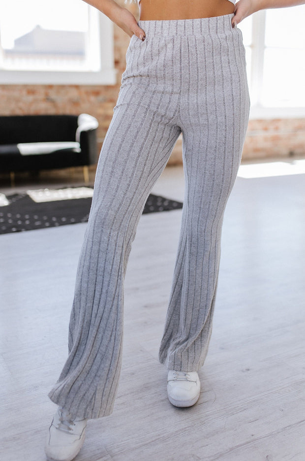 SALE - Angelina Ribbed Flare Pant | S-XL