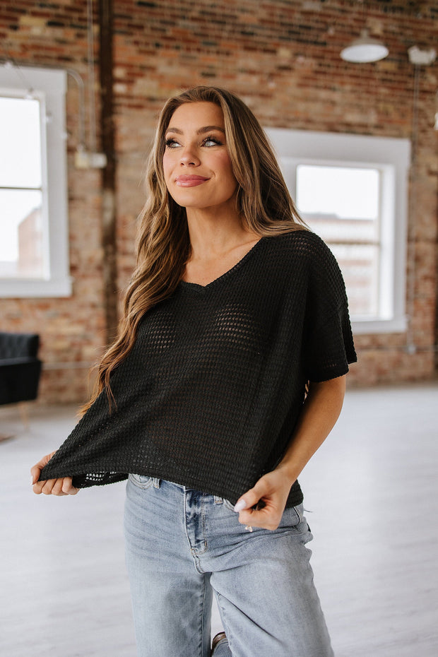 SALE - Birdie Drop Shoulder Top