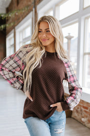 Collins Plaid Raglan Pullover | S-2XL