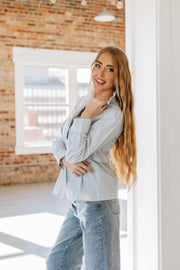 SALE - Jenning Ruffled Button Blouse | Size Small