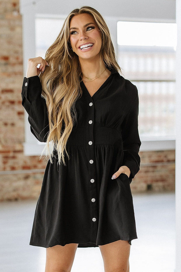 SALE - Keller Long Sleeve Mini Dress | Size Medium