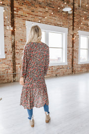 SALE - Libby Floral Print Duster Cardigan | Size Small