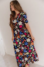 SALE - Milany Puff Sleeve Maxi Dress