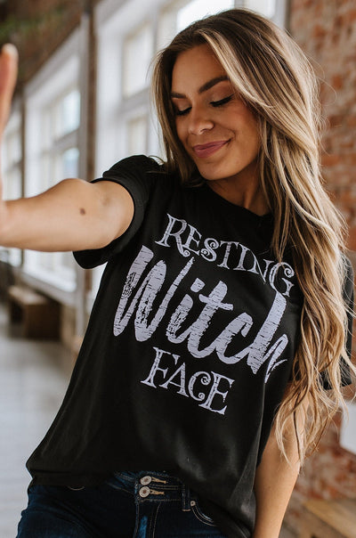 SALE - Resting Witch Face Graphic Tee | Size Large
