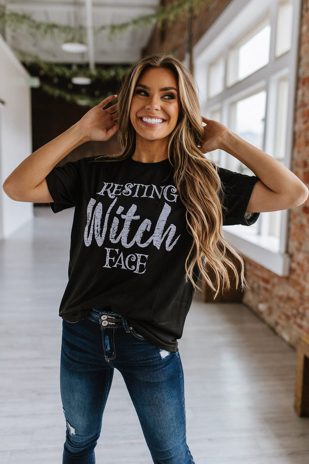 SALE- Resting Witch Face Graphic Tee | S-2XL
