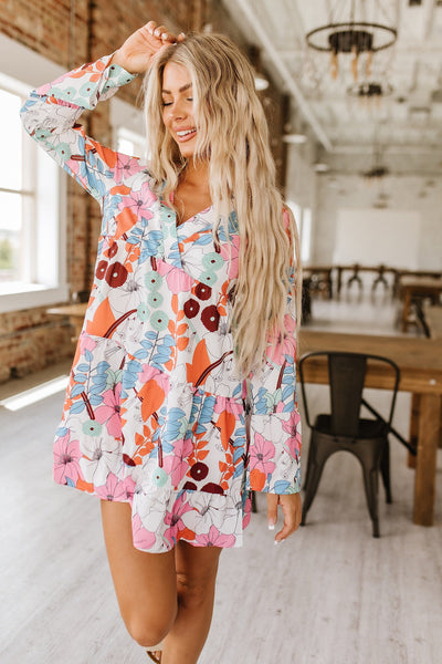 SALE - Scarlette Floral Ruffle Dress | Size Medium
