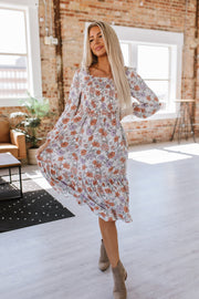 SALE - Tessa Smocked Midi Dress | Size XL