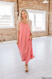 SALE - V-Neck Pocket Maxi