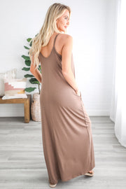 SALE - V-Neck Pocket Maxi