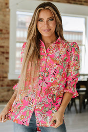 Sandy Boho Floral Print Blouse | S-XL