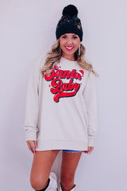 SALE - Santa Baby Graphic Pullover Sweatshirt | Size Small