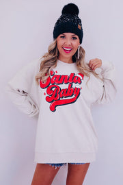 SALE - Santa Baby Graphic Pullover Sweatshirt | Size Small