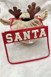 SANTA Clear Makeup Bag | Pre Order