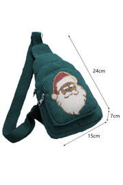 SALE - Santa Corduroy One Shoulder Bag