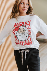 Santa Merry Christmas Graphic Sweatshirt