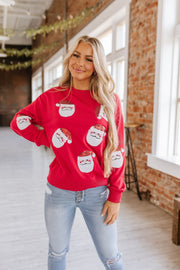 Sequin Santa Sweatshirt | S-2XL | PRE ORDER