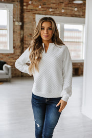 Seth Quilted Long Sleeve Top | S-XL