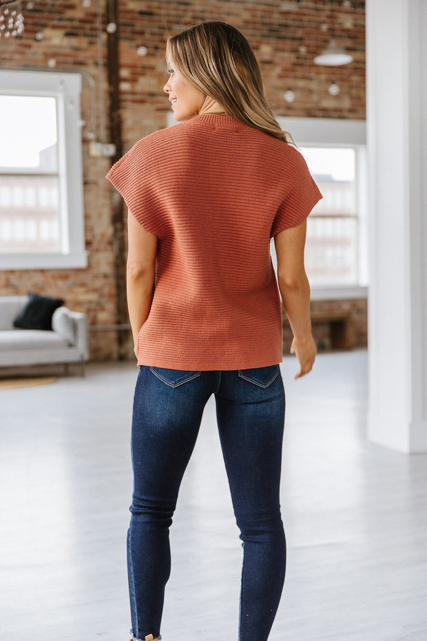 Shallen Knit Short Sleeve Sweater | S-XL