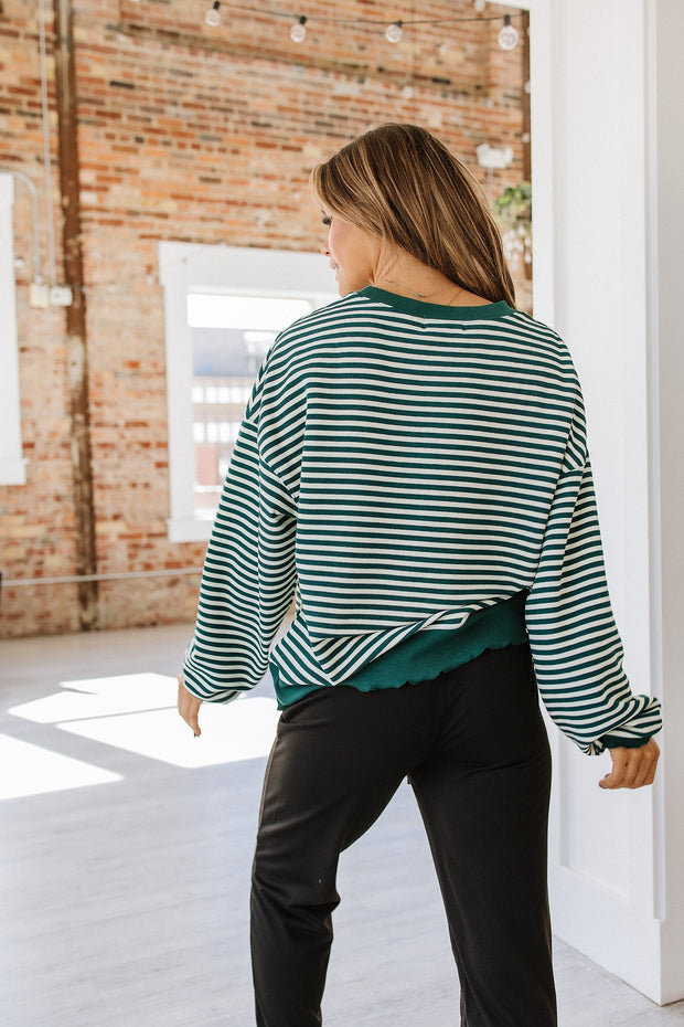 Shaylee Striped Long Sleeve Top | DROPSHIP