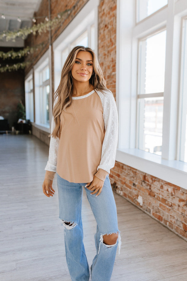 SALE - Shelby Lace Sleeve Tunic | S-XL