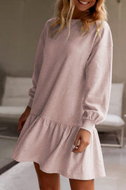 Shiloh Ruffle Hem Sweatshirt Dress | PRE ORDER 12/10
