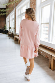 Shiloh Ruffle Hem Sweatshirt Dress | S-XL