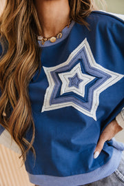 Sienna Patchwork Star Long Sleeve Top