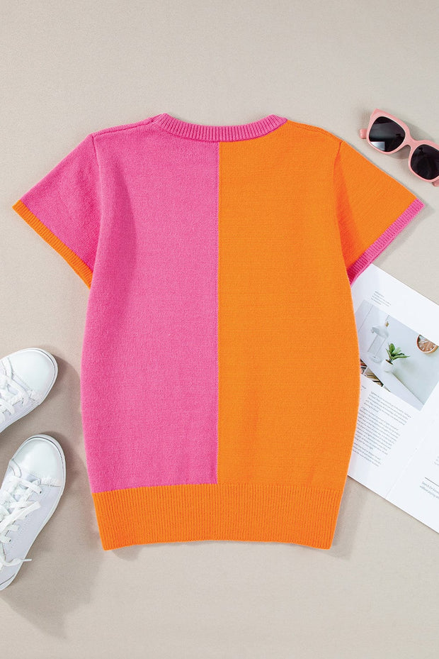 Skyla Color Block Knit Top | S-XL