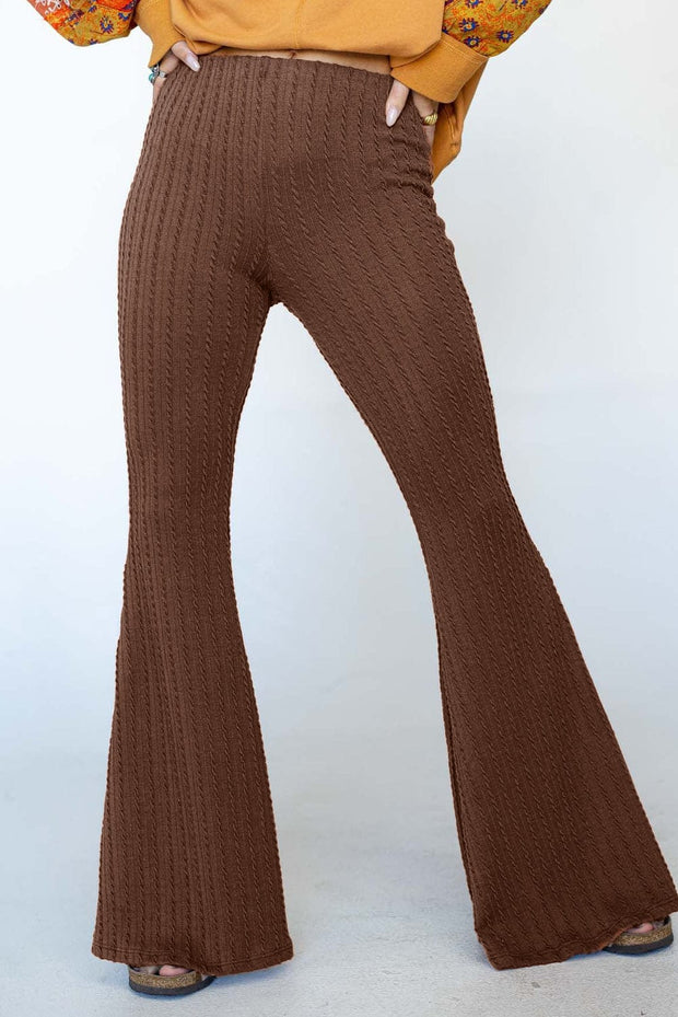 Sofie Textured Knit Flare Pants