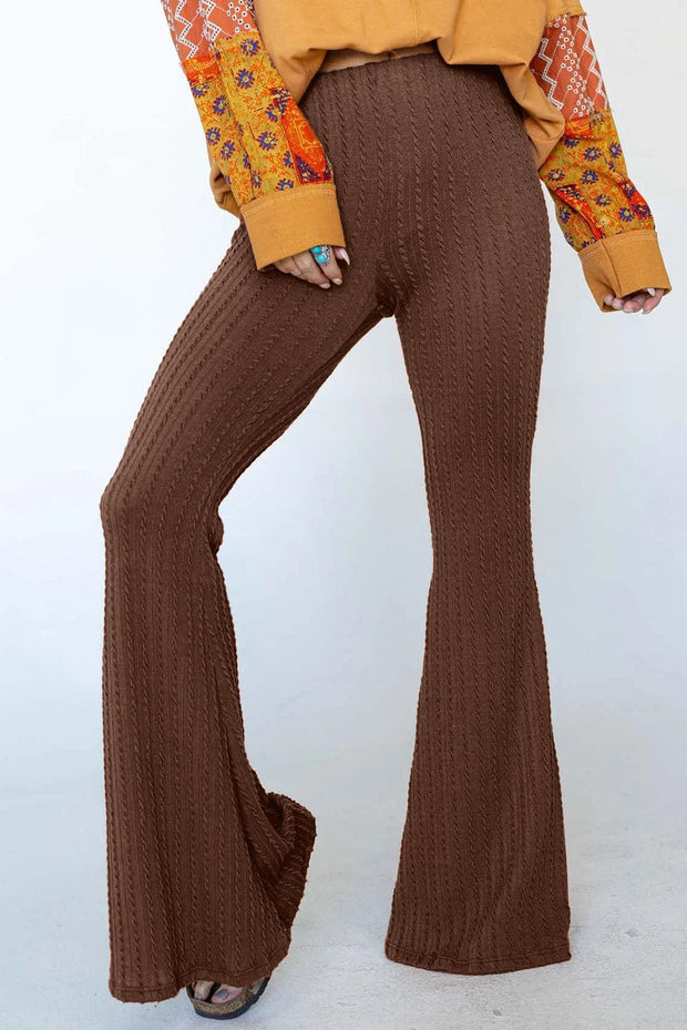 Sofie Textured Knit Flare Pants