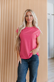 Solara Striped Sleeve Top