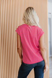 Solara Striped Sleeve Top