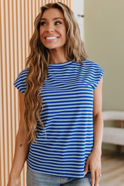 Solara Striped Sleeve Top