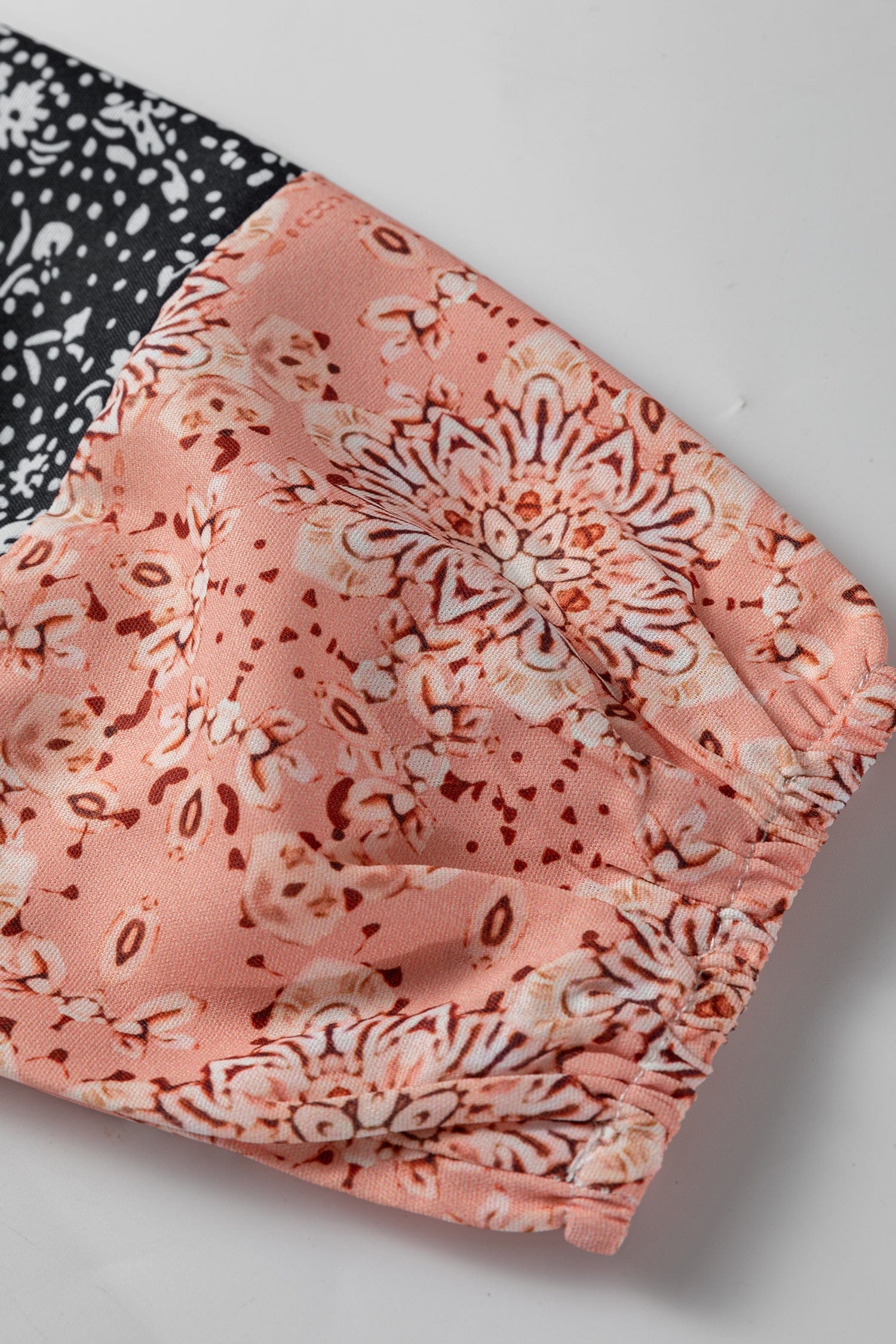 Spencer Patchwork V-Neck Top | DROPSHIP