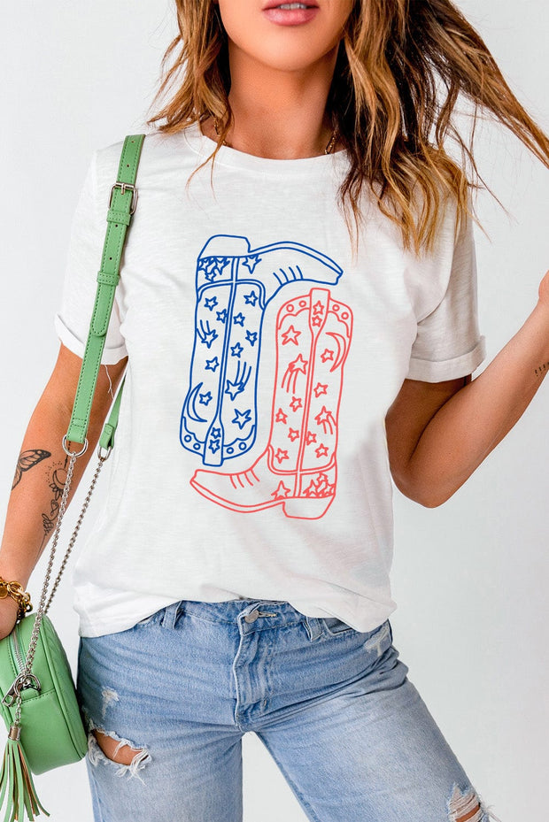 Star Boots Graphic Tee | S-2XL