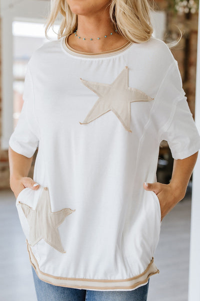 Star Patchwork Pocket Tunic  | S-XL