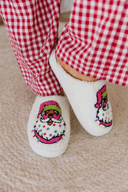 Starry Santa Plush Slippers | DROPSHIP