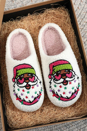 Starry Santa Plush Slippers | DROPSHIP