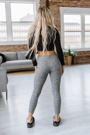 SALE - Sterling Ribbed Knit Leggings | Size Small