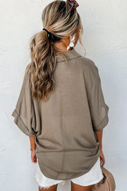 Sue Collared Oversized Blouse | S-XL
