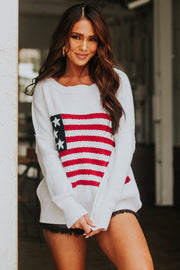 Susie American Flag Knit Sweater | PRE ORDER 6/30