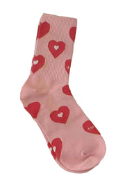 Sweetheart Print High Ankle Socks