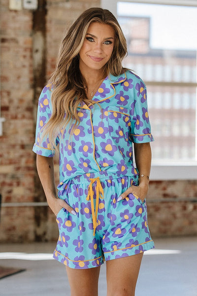 Tabitha Flower Print Pajama Set
