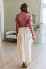 Tawny Mesh Overlay Skirt | DROPSHIP