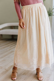 Tawny Mesh Overlay Skirt | DROPSHIP