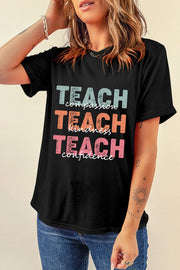 Teach Graphic Crewneck Tee